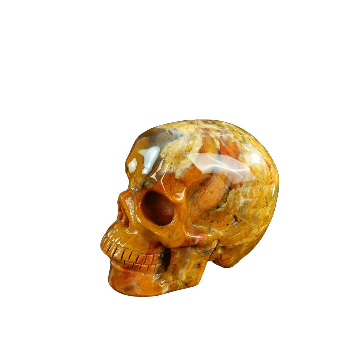 3.0" Chalcedony Jasper Crystal Skull Carving - Unique Piece #CJ02