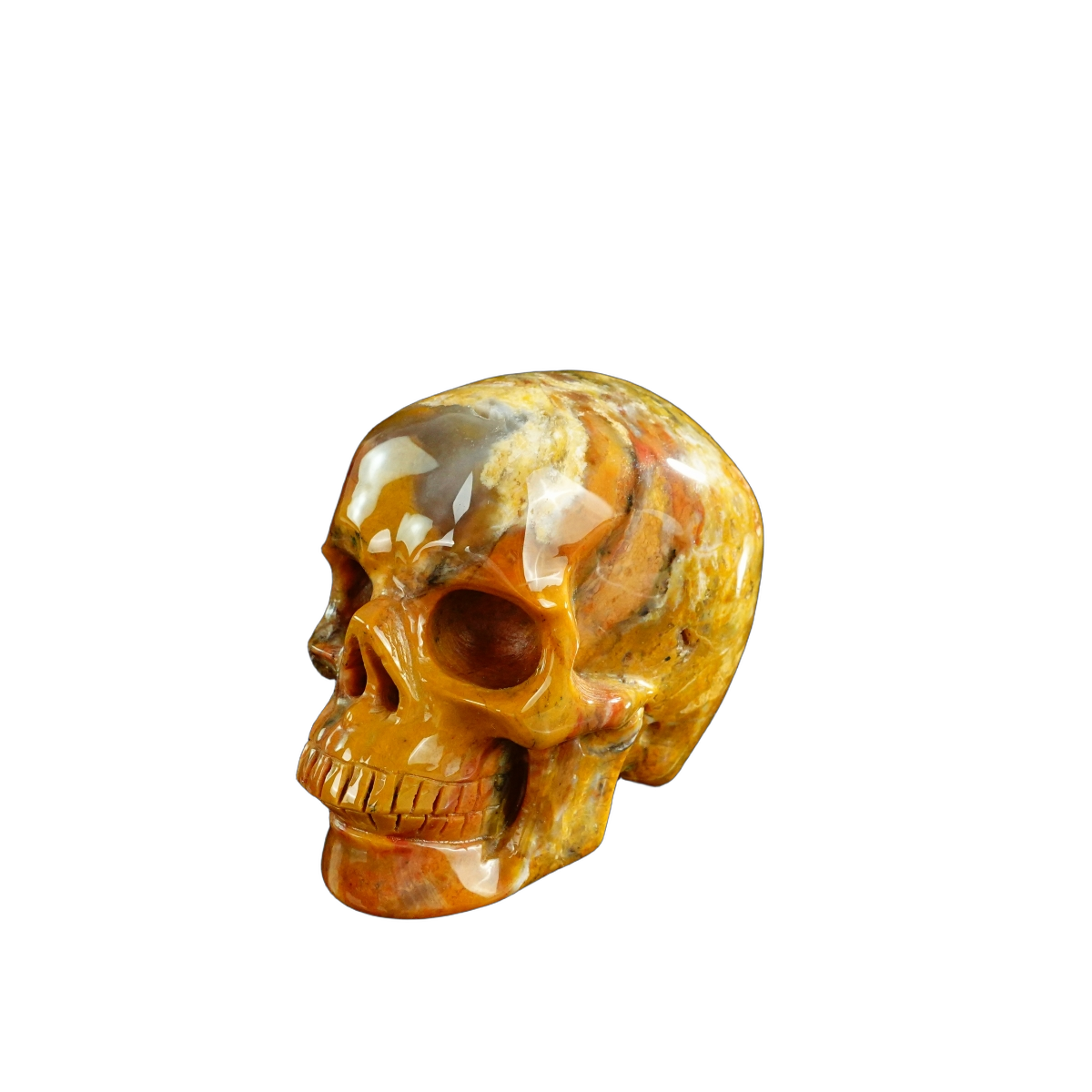 3.0" Chalcedony Jasper Crystal Skull Carving - Unique Piece #CJ02
