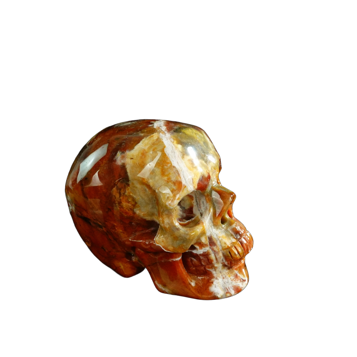 3.0" Chalcedony Jasper Crystal Skull Carving - Unique Piece #CJ03