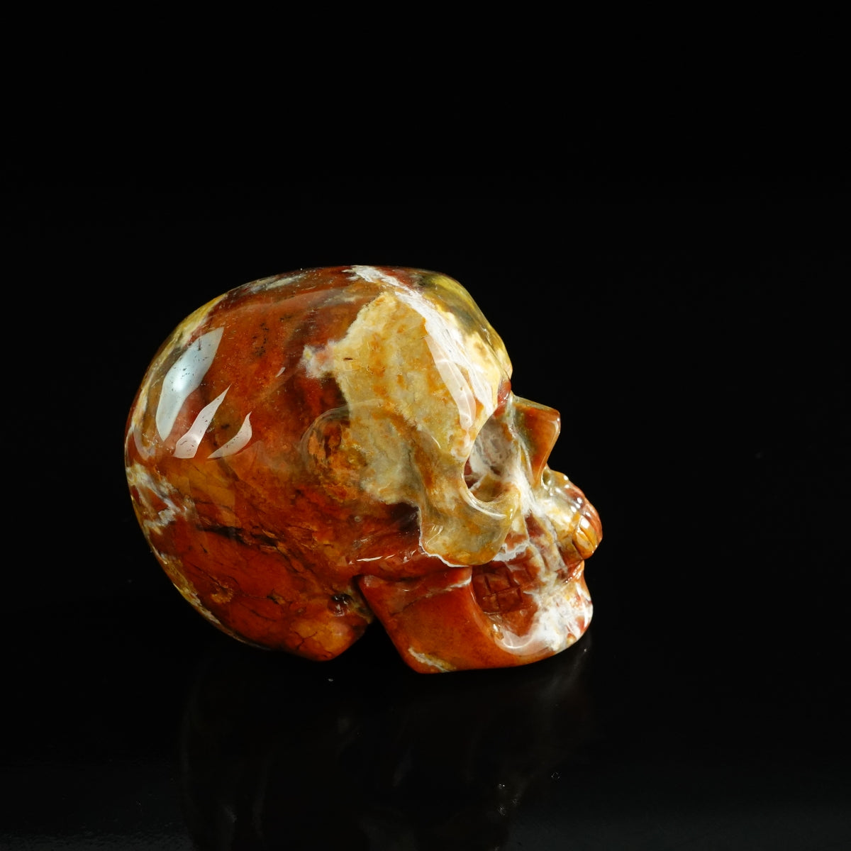 3.0" Chalcedony Jasper Crystal Skull Carving - Unique Piece #CJ03