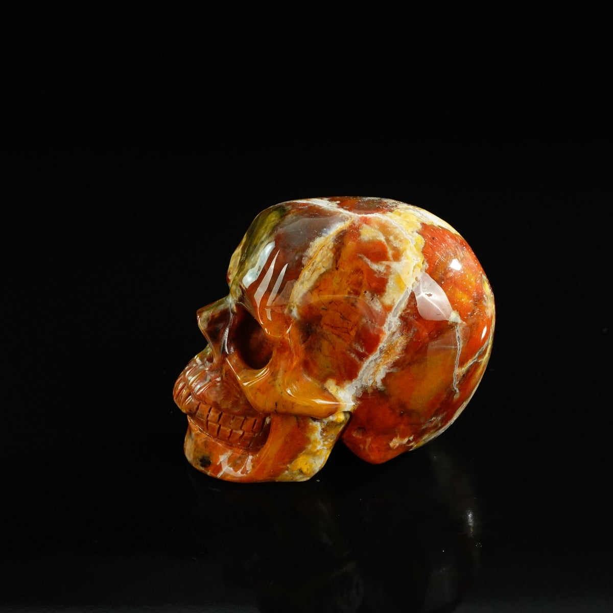 3.0" Chalcedony Jasper Crystal Skull Carving - Unique Piece #CJ03