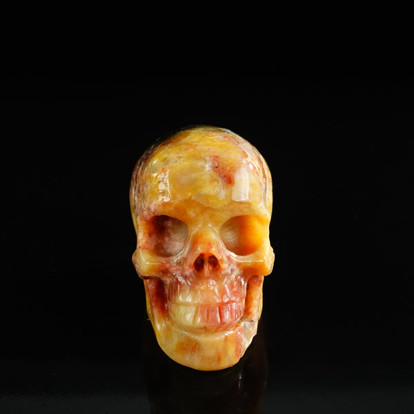 3.0" Chalcedony Jasper Crystal Skull Carving - Unique Piece #CJ04