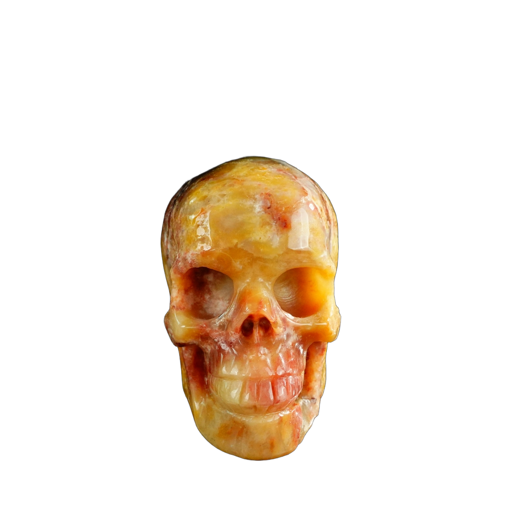 3.0" Chalcedony Jasper Crystal Skull Carving - Unique Piece #CJ04