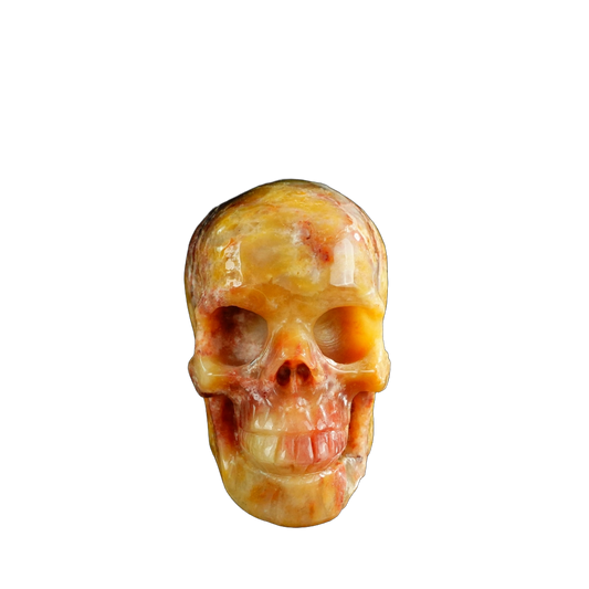 3.0" Chalcedony Jasper Crystal Skull Carving - Unique Piece #CJ04