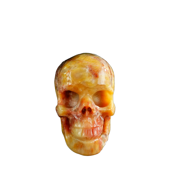 3.0" Chalcedony Jasper Crystal Skull Carving - Unique Piece #CJ04