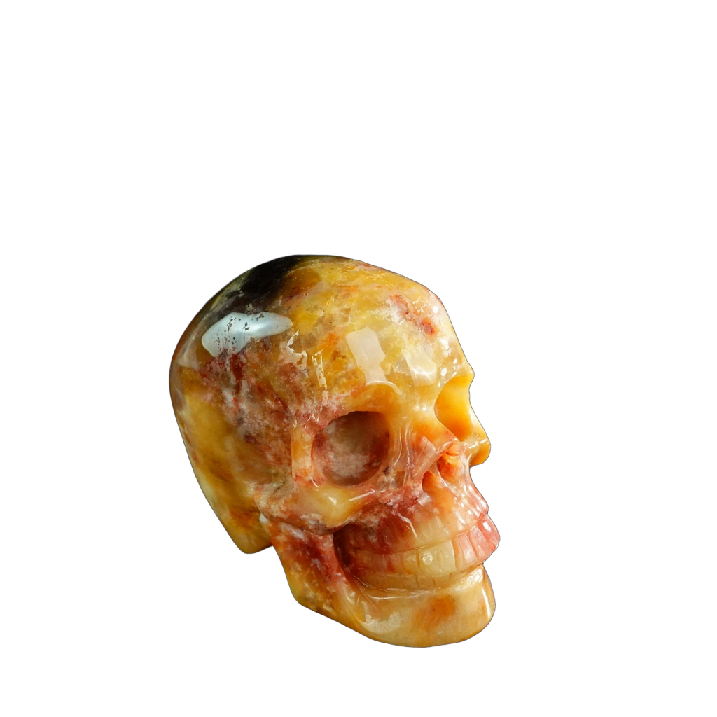 3.0" Chalcedony Jasper Crystal Skull Carving - Unique Piece #CJ04