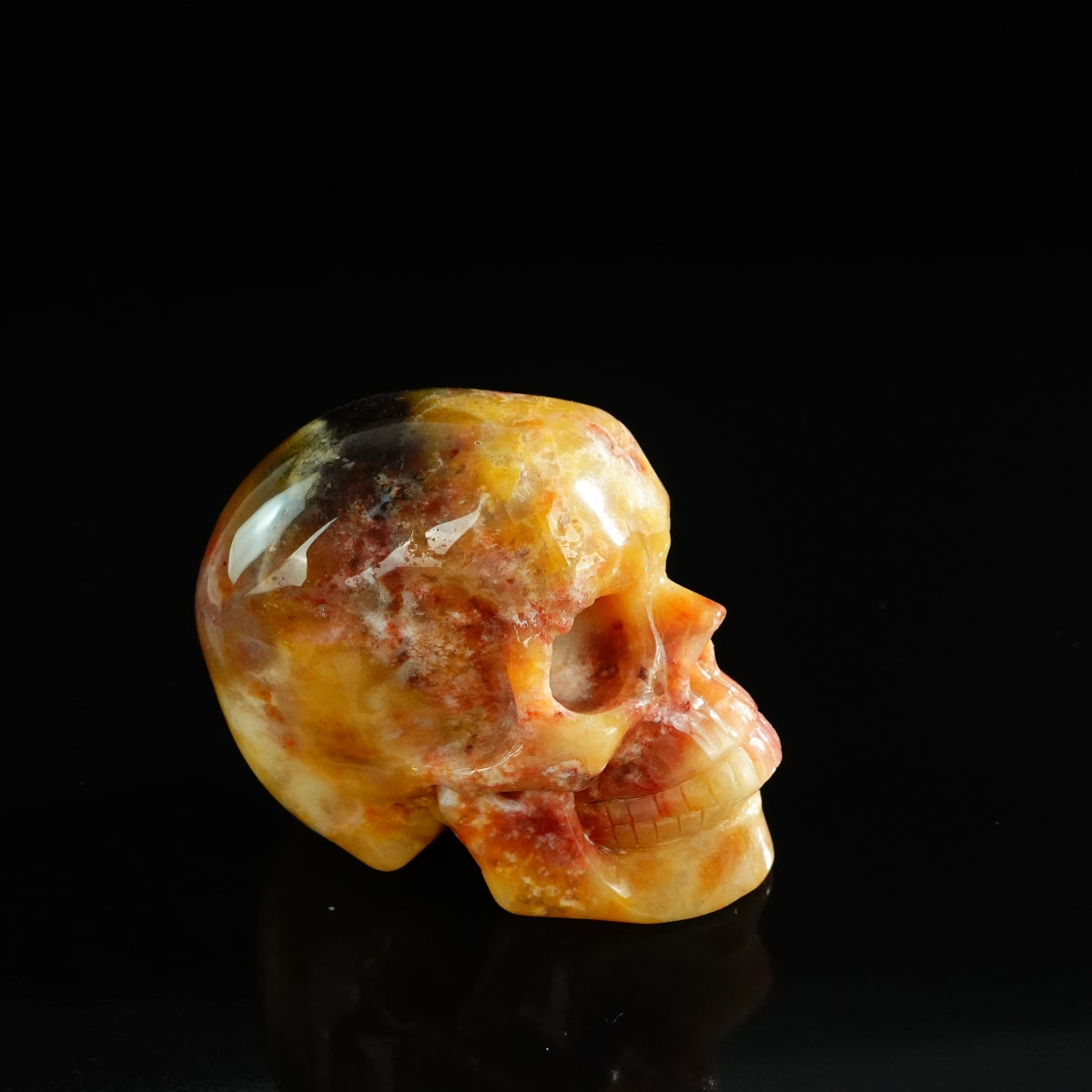 3.0" Chalcedony Jasper Crystal Skull Carving - Unique Piece #CJ04