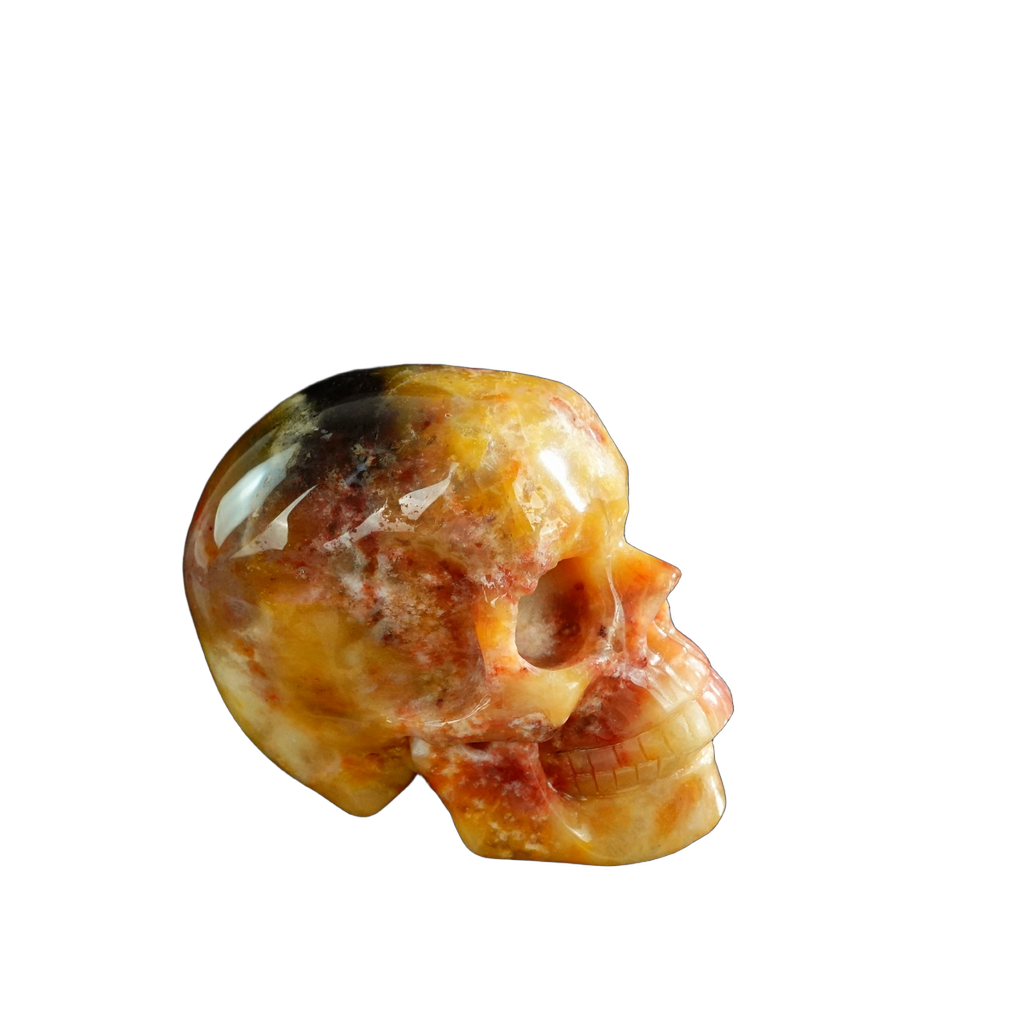 3.0" Chalcedony Jasper Crystal Skull Carving - Unique Piece #CJ04