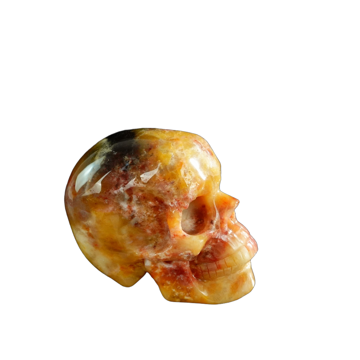 3.0" Chalcedony Jasper Crystal Skull Carving - Unique Piece #CJ04