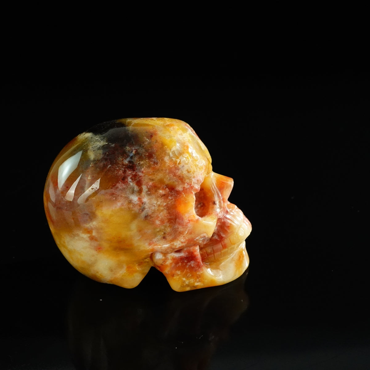 3.0" Chalcedony Jasper Crystal Skull Carving - Unique Piece #CJ04
