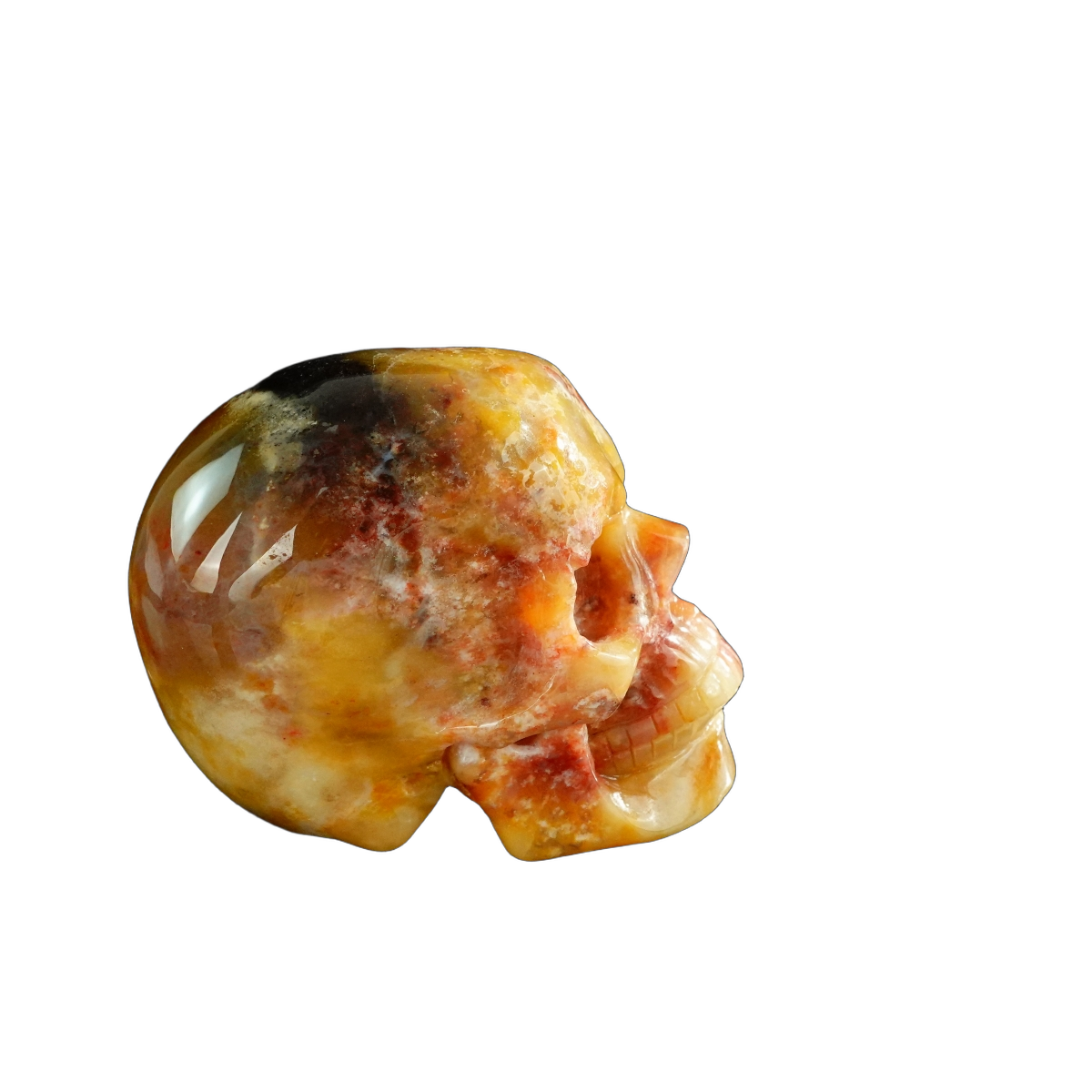 3.0" Chalcedony Jasper Crystal Skull Carving - Unique Piece #CJ04