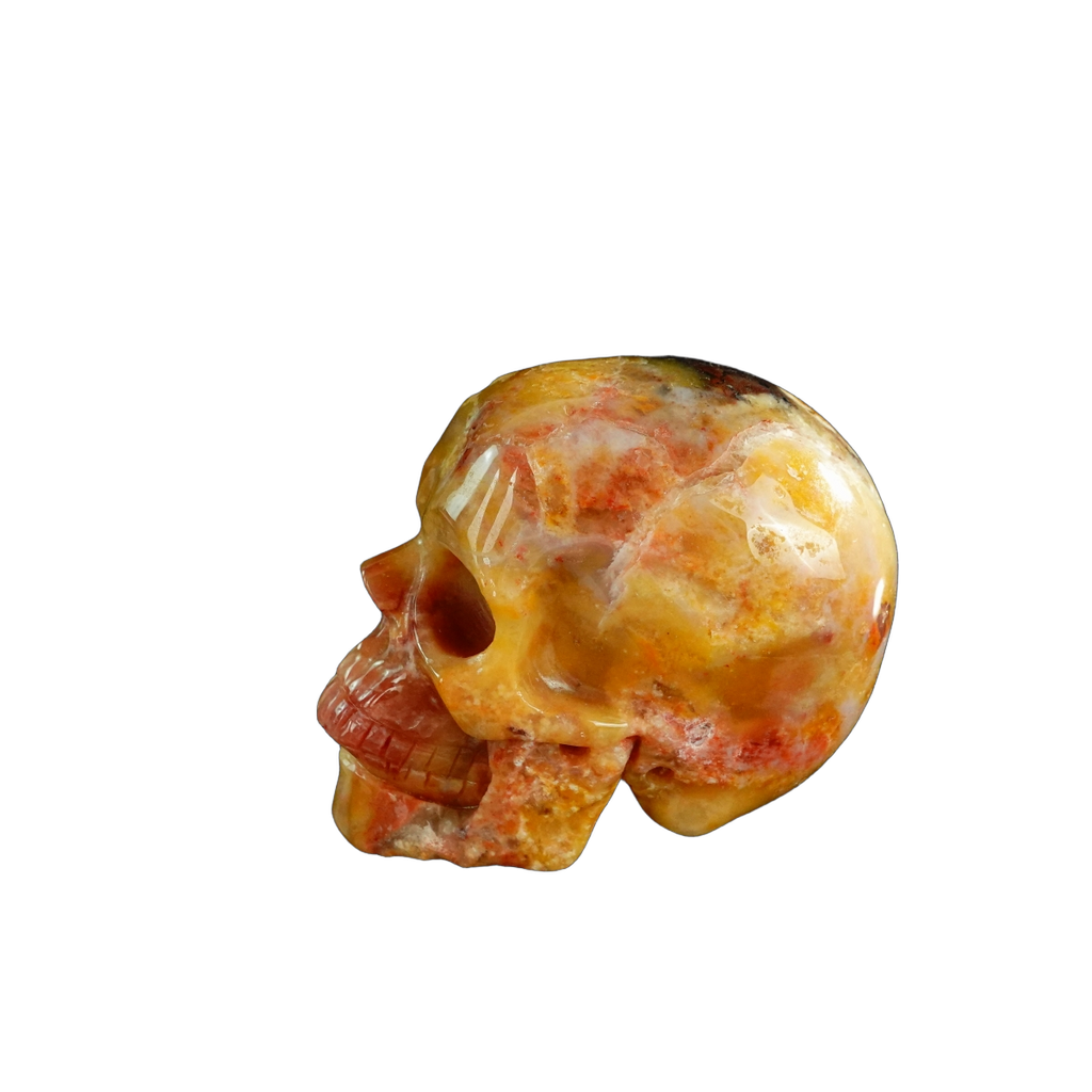 3.0" Chalcedony Jasper Crystal Skull Carving - Unique Piece #CJ04