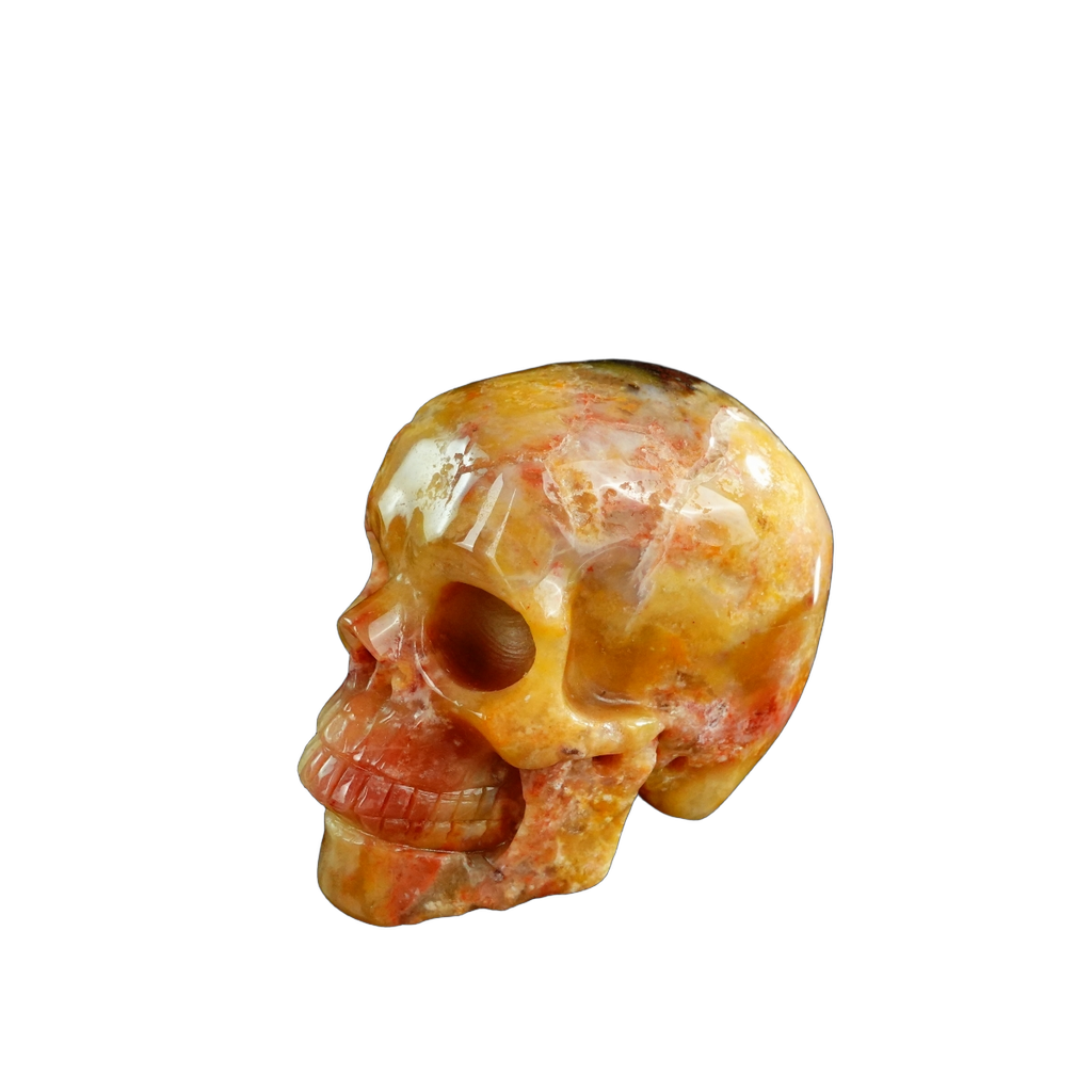 3.0" Chalcedony Jasper Crystal Skull Carving - Unique Piece #CJ04