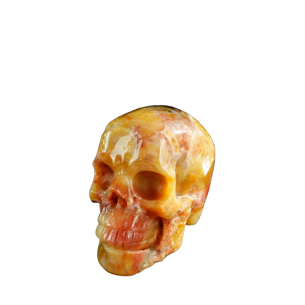 3.0" Chalcedony Jasper Crystal Skull Carving - Unique Piece #CJ04