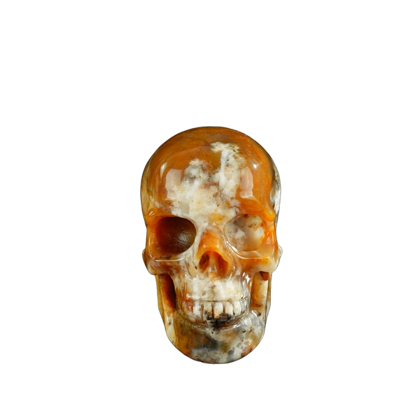 3.0" Chalcedony Jasper Crystal Skull Carving - Unique Piece #CJ05