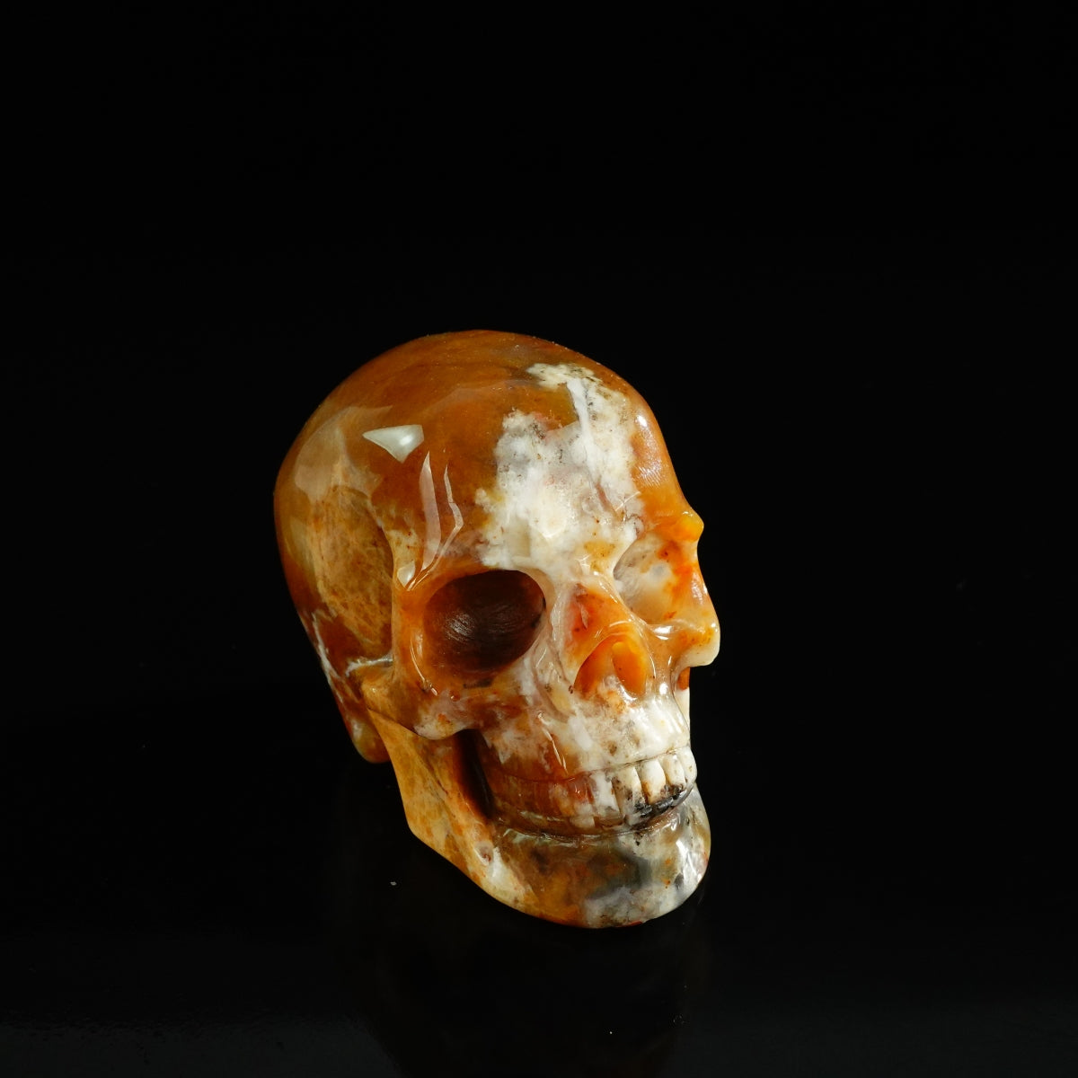 3.0" Chalcedony Jasper Crystal Skull Carving - Unique Piece #CJ05