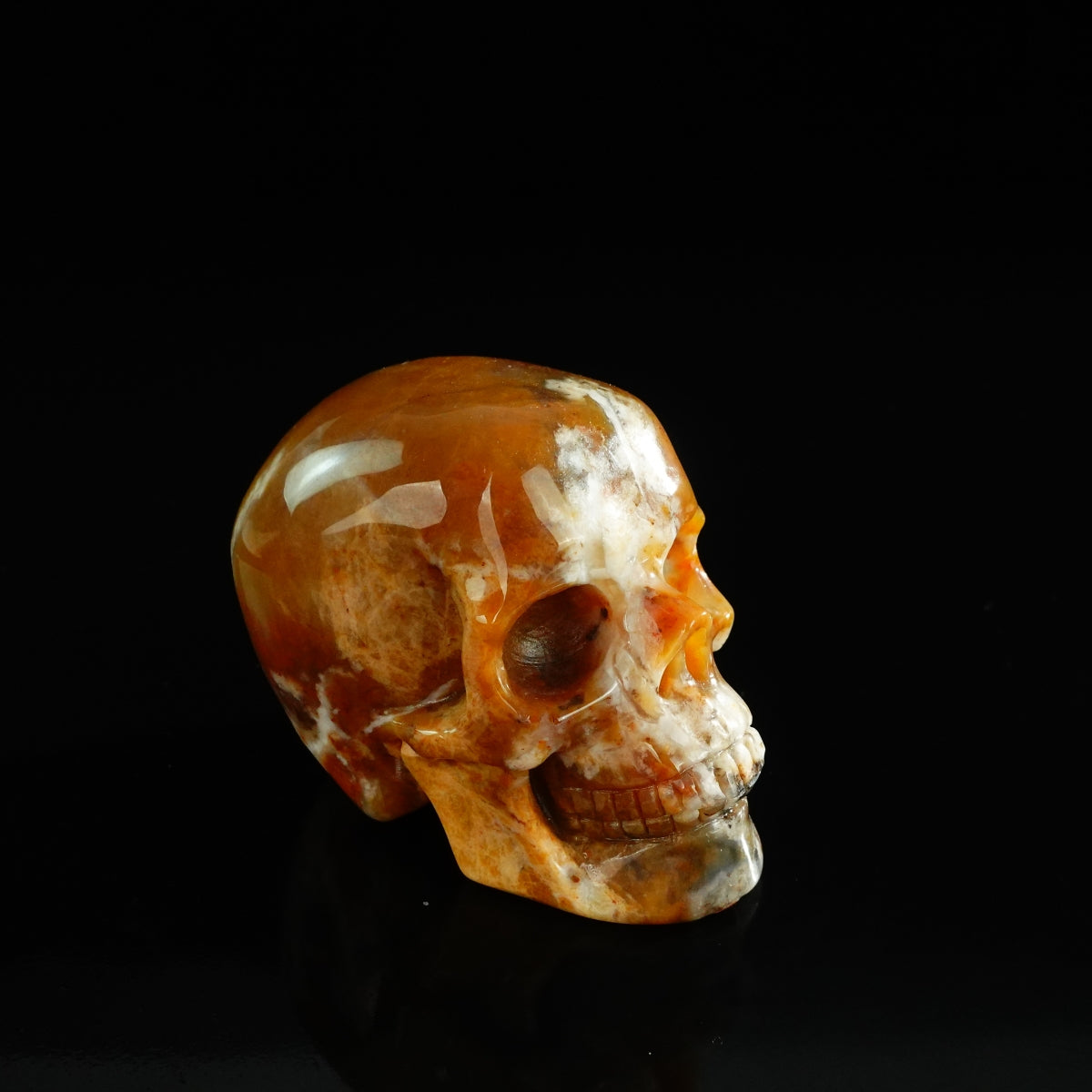 3.0" Chalcedony Jasper Crystal Skull Carving - Unique Piece #CJ05