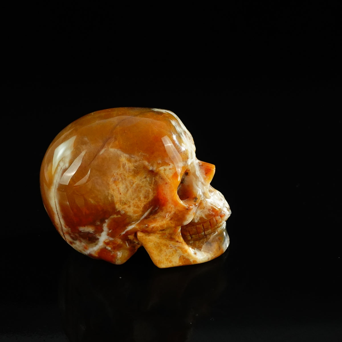 3.0" Chalcedony Jasper Crystal Skull Carving - Unique Piece #CJ05