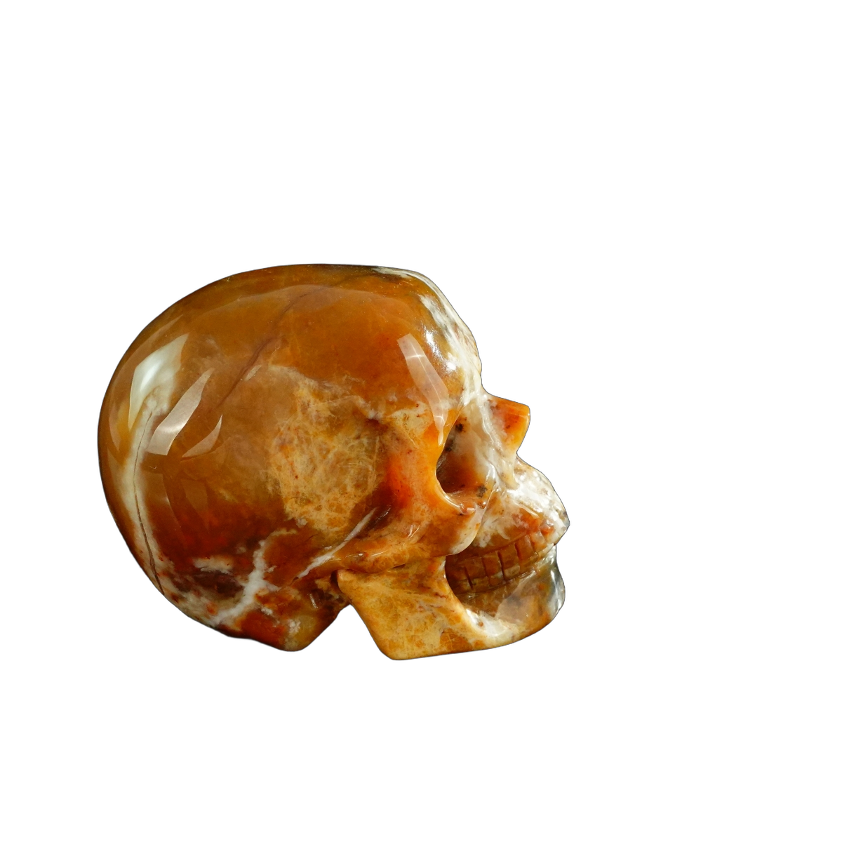 3.0" Chalcedony Jasper Crystal Skull Carving - Unique Piece #CJ05