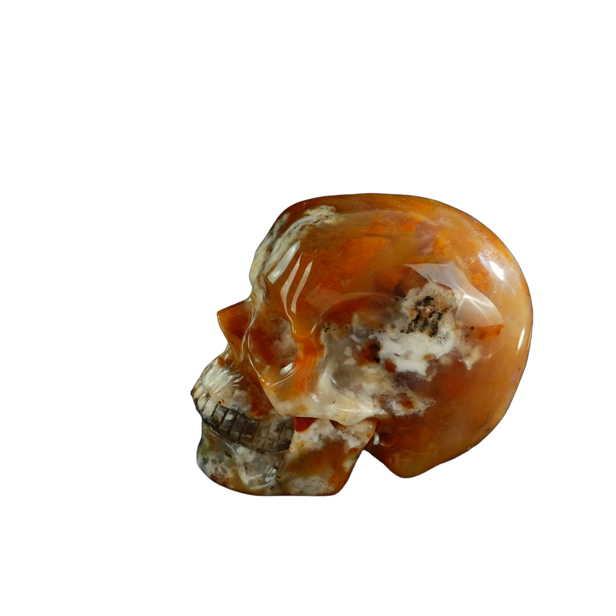 3.0" Chalcedony Jasper Crystal Skull Carving - Unique Piece #CJ05