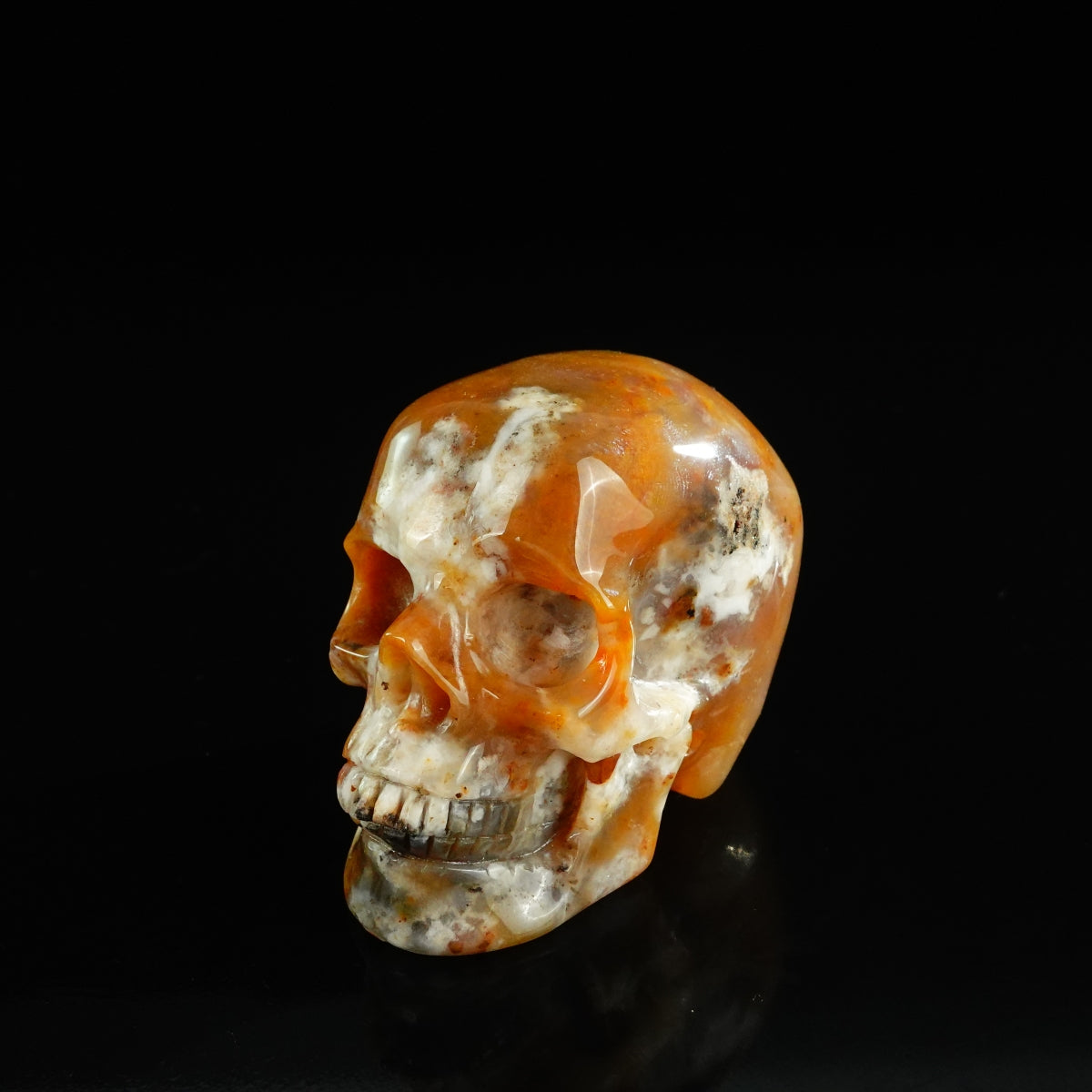 3.0" Chalcedony Jasper Crystal Skull Carving - Unique Piece #CJ05