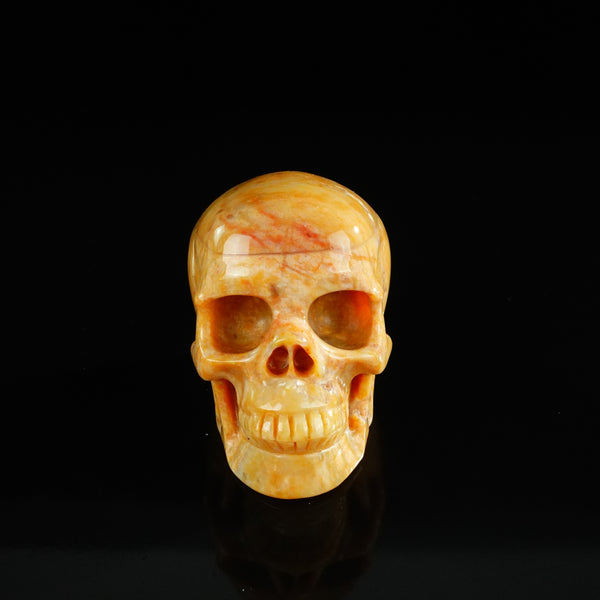 3.0" Chalcedony Jasper Crystal Skull Carving - Unique Piece #CJ06
