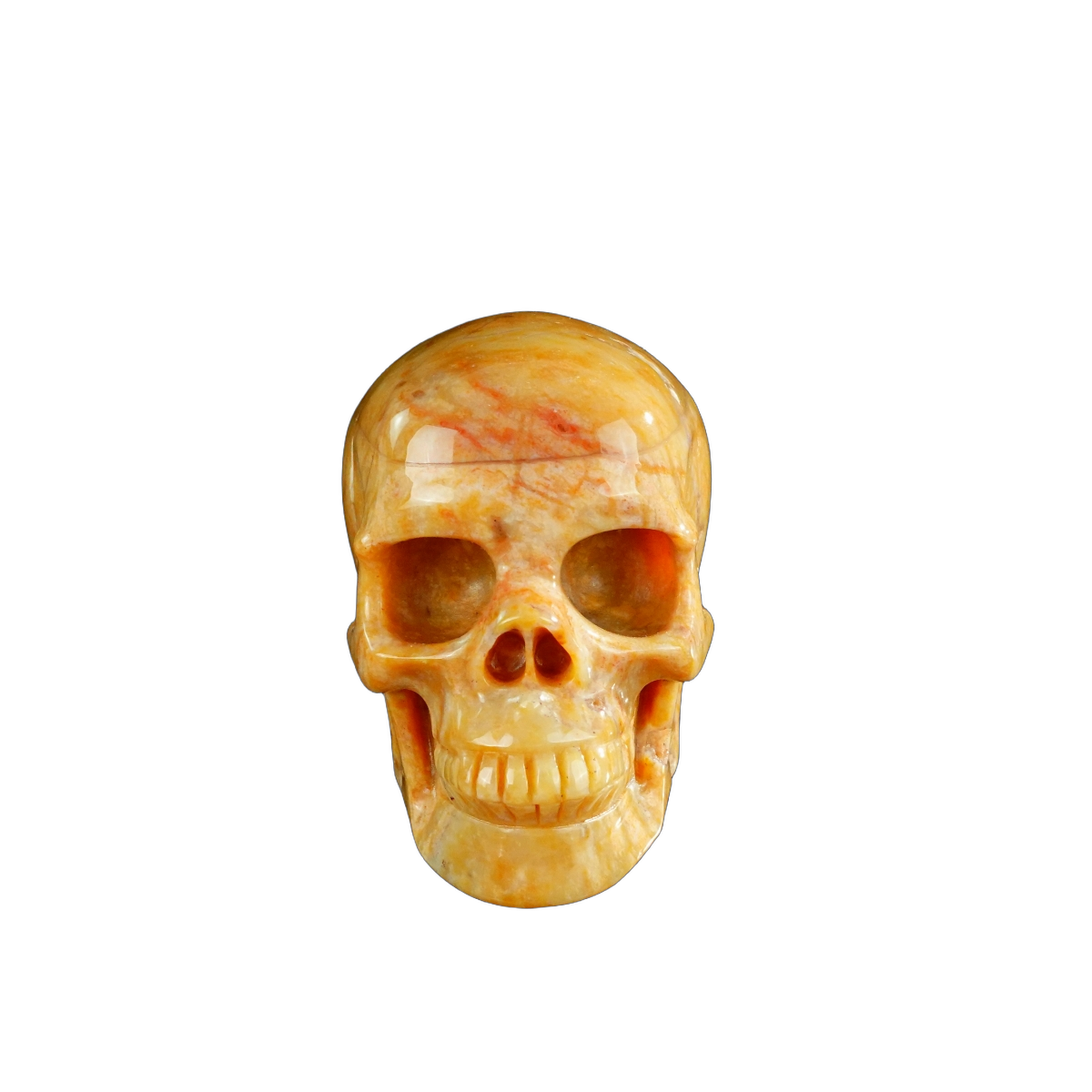 3.0" Chalcedony Jasper Crystal Skull Carving - Unique Piece #CJ06