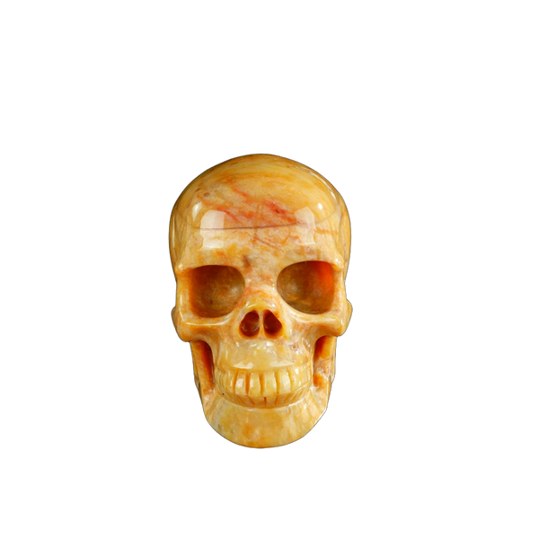 3.0" Chalcedony Jasper Crystal Skull Carving - Unique Piece #CJ06