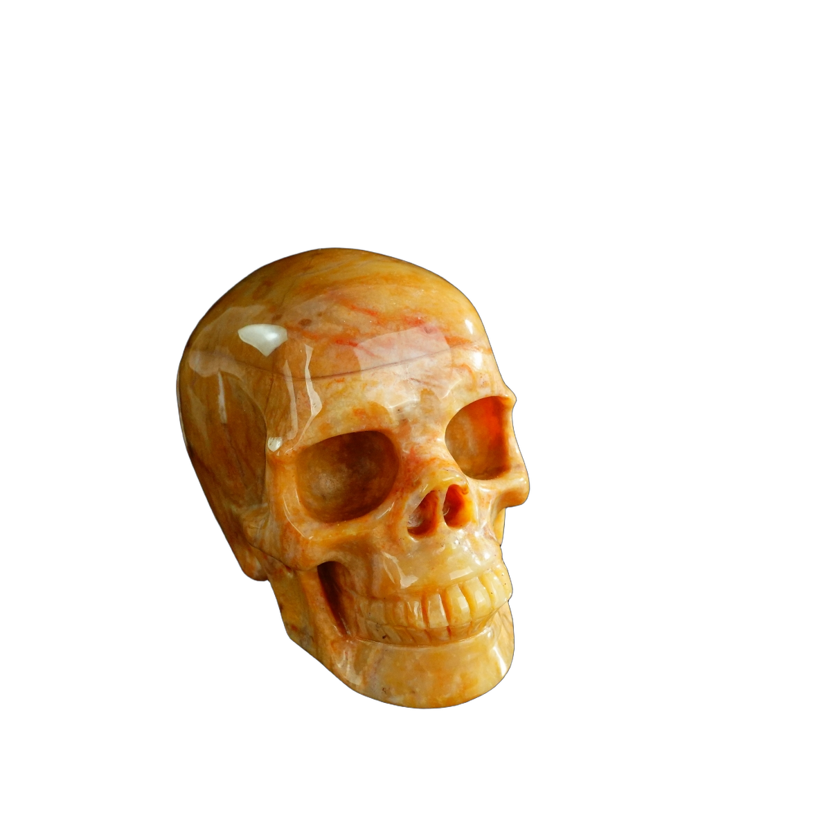 3.0" Chalcedony Jasper Crystal Skull Carving - Unique Piece #CJ06