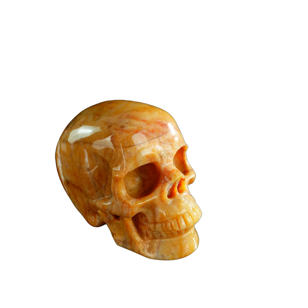 3.0" Chalcedony Jasper Crystal Skull Carving - Unique Piece #CJ06
