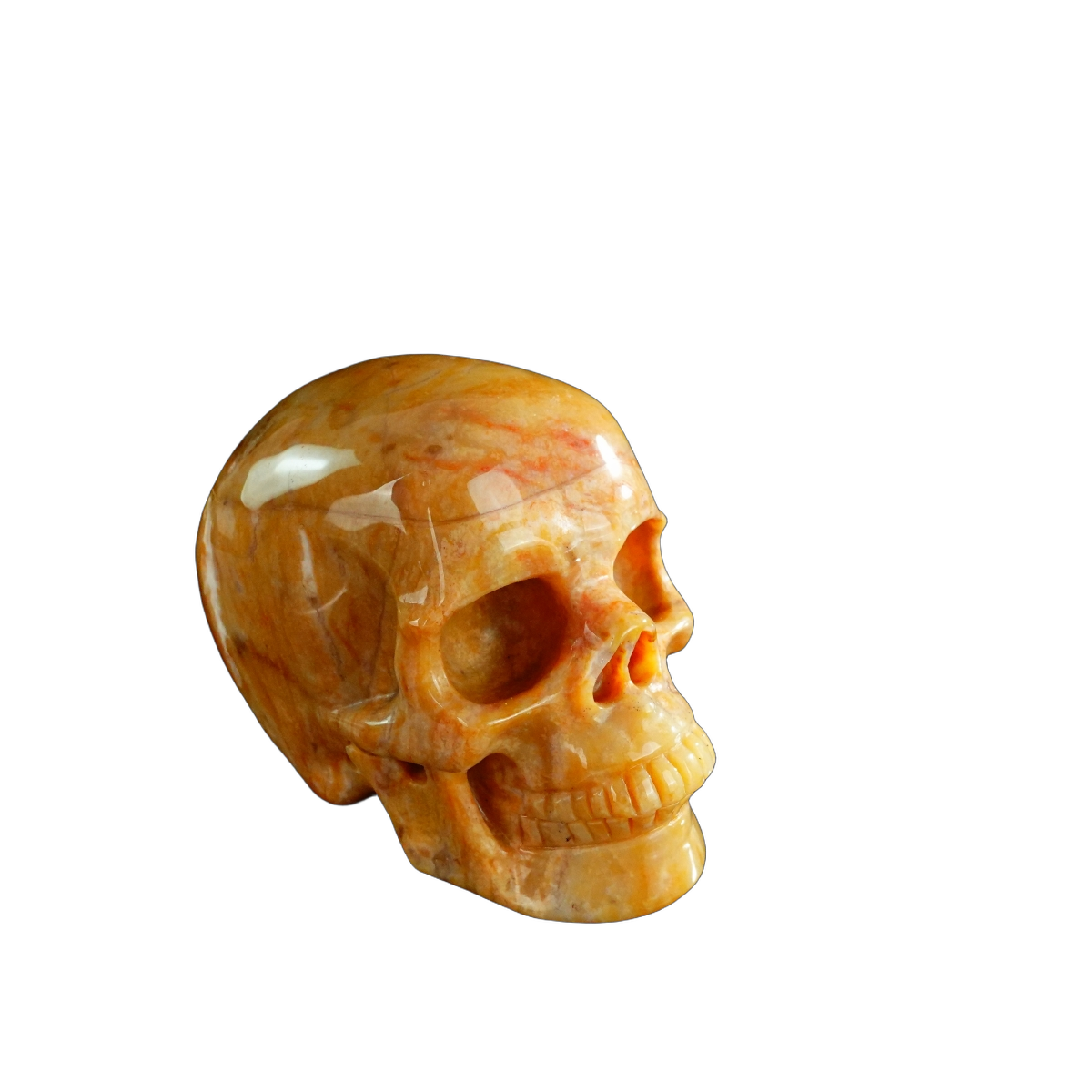 3.0" Chalcedony Jasper Crystal Skull Carving - Unique Piece #CJ06