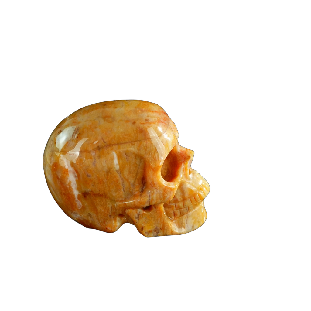 3.0" Chalcedony Jasper Crystal Skull Carving - Unique Piece #CJ06