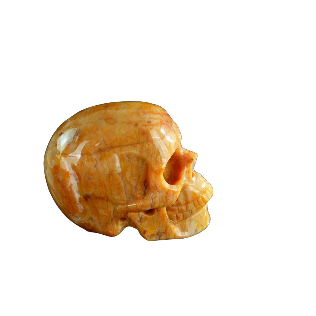 3.0" Chalcedony Jasper Crystal Skull Carving - Unique Piece #CJ06