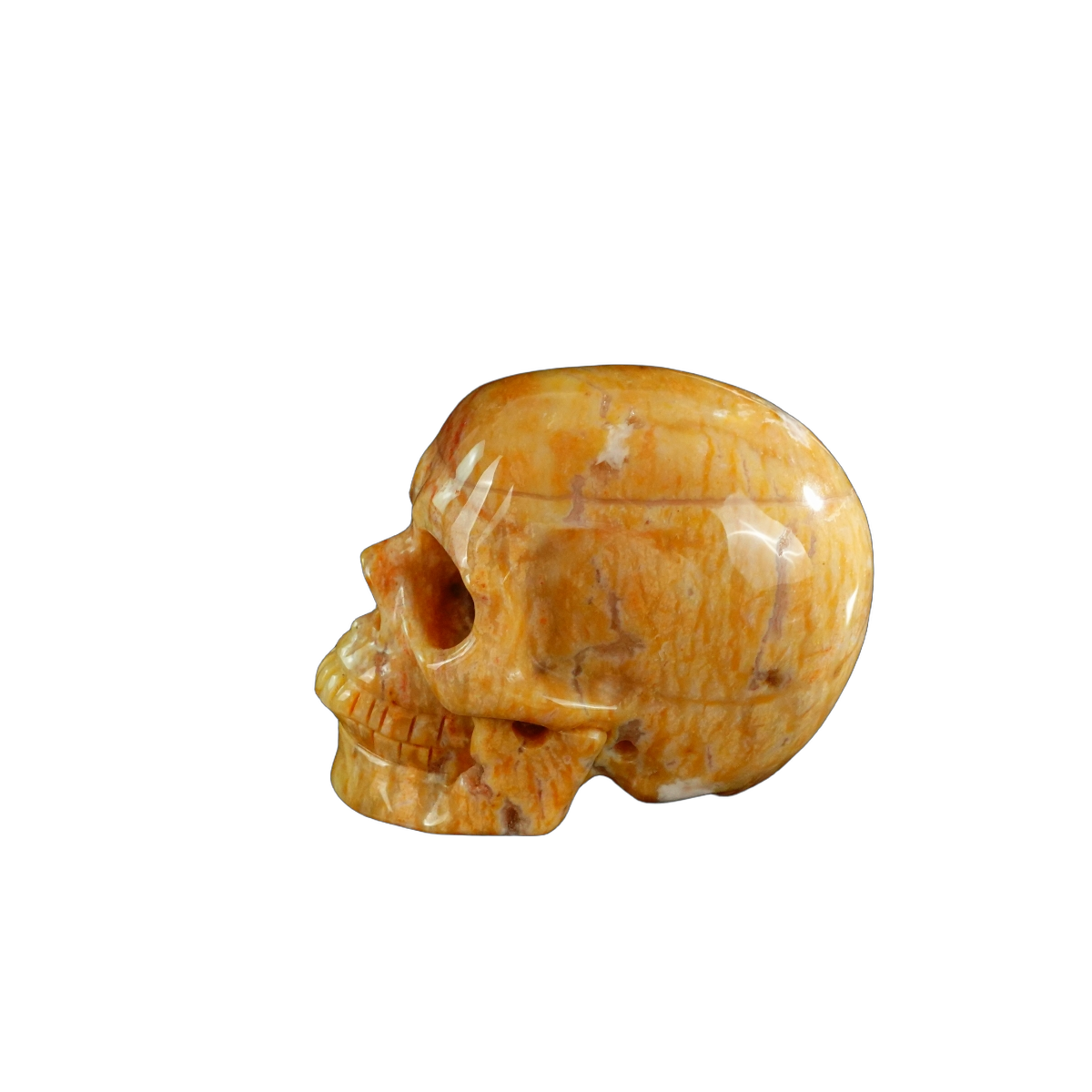 3.0" Chalcedony Jasper Crystal Skull Carving - Unique Piece #CJ06