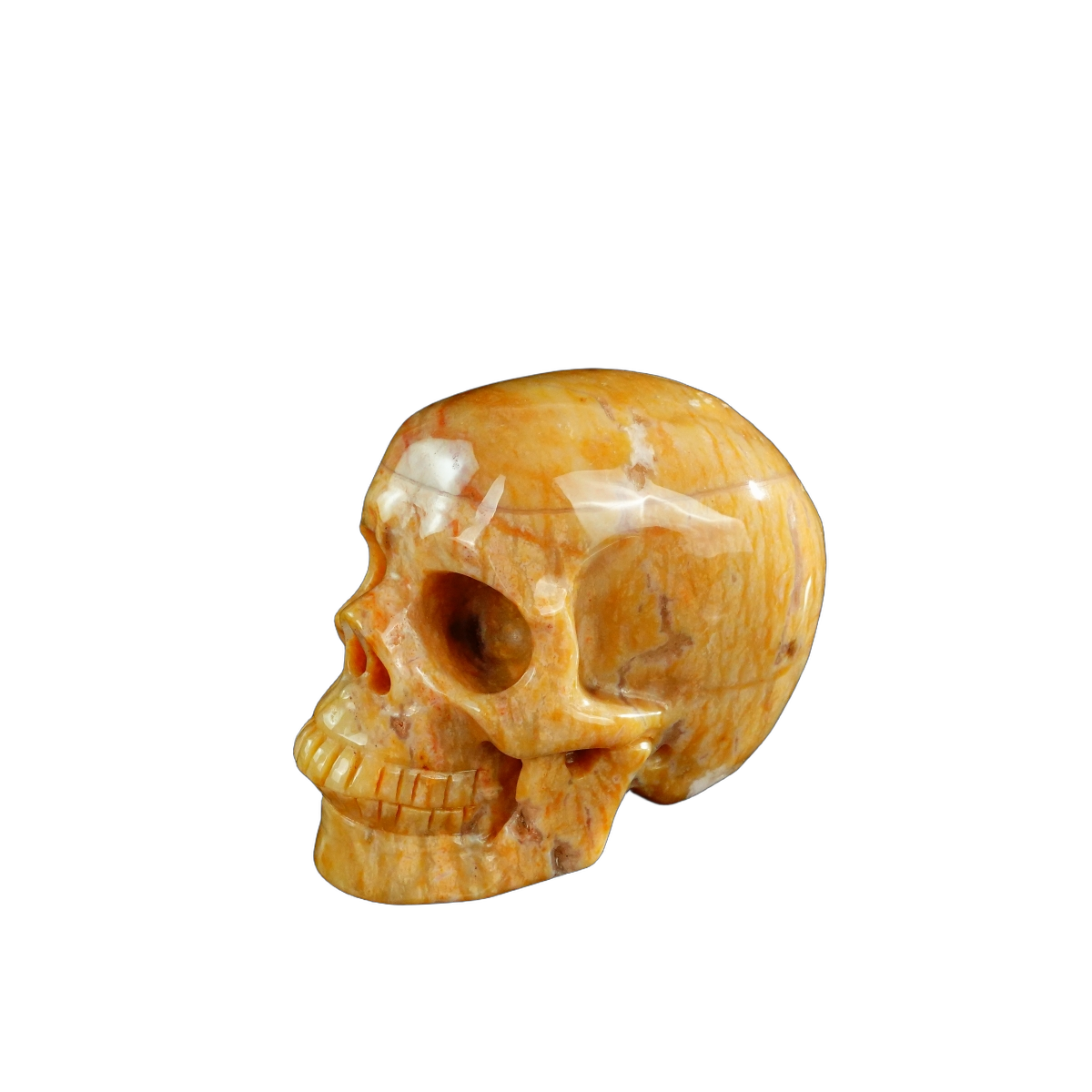 3.0" Chalcedony Jasper Crystal Skull Carving - Unique Piece #CJ06