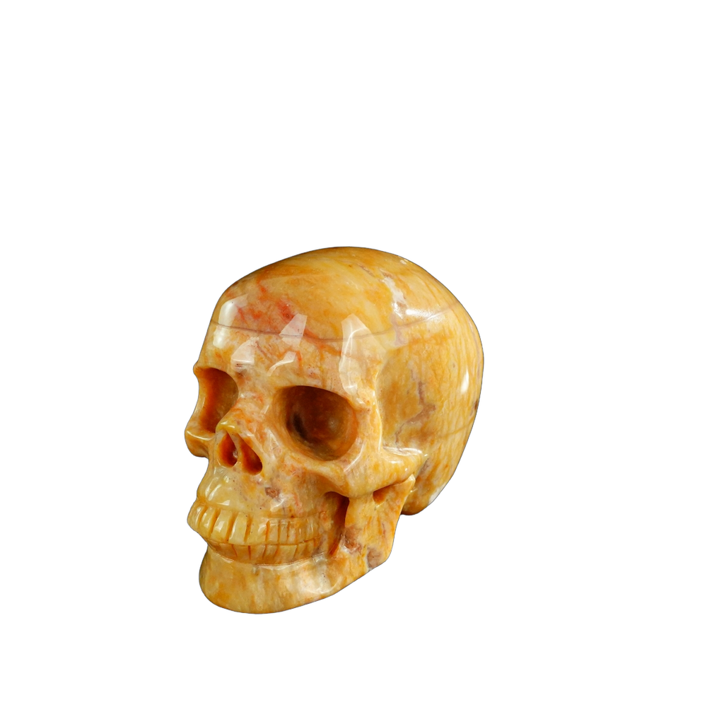 3.0" Chalcedony Jasper Crystal Skull Carving - Unique Piece #CJ06