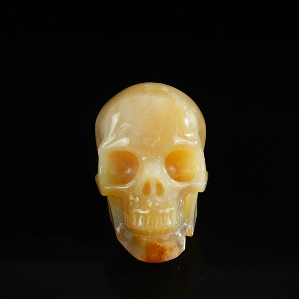 3.0" Chalcedony Jasper Crystal Skull Carving - Unique Piece #CJ07