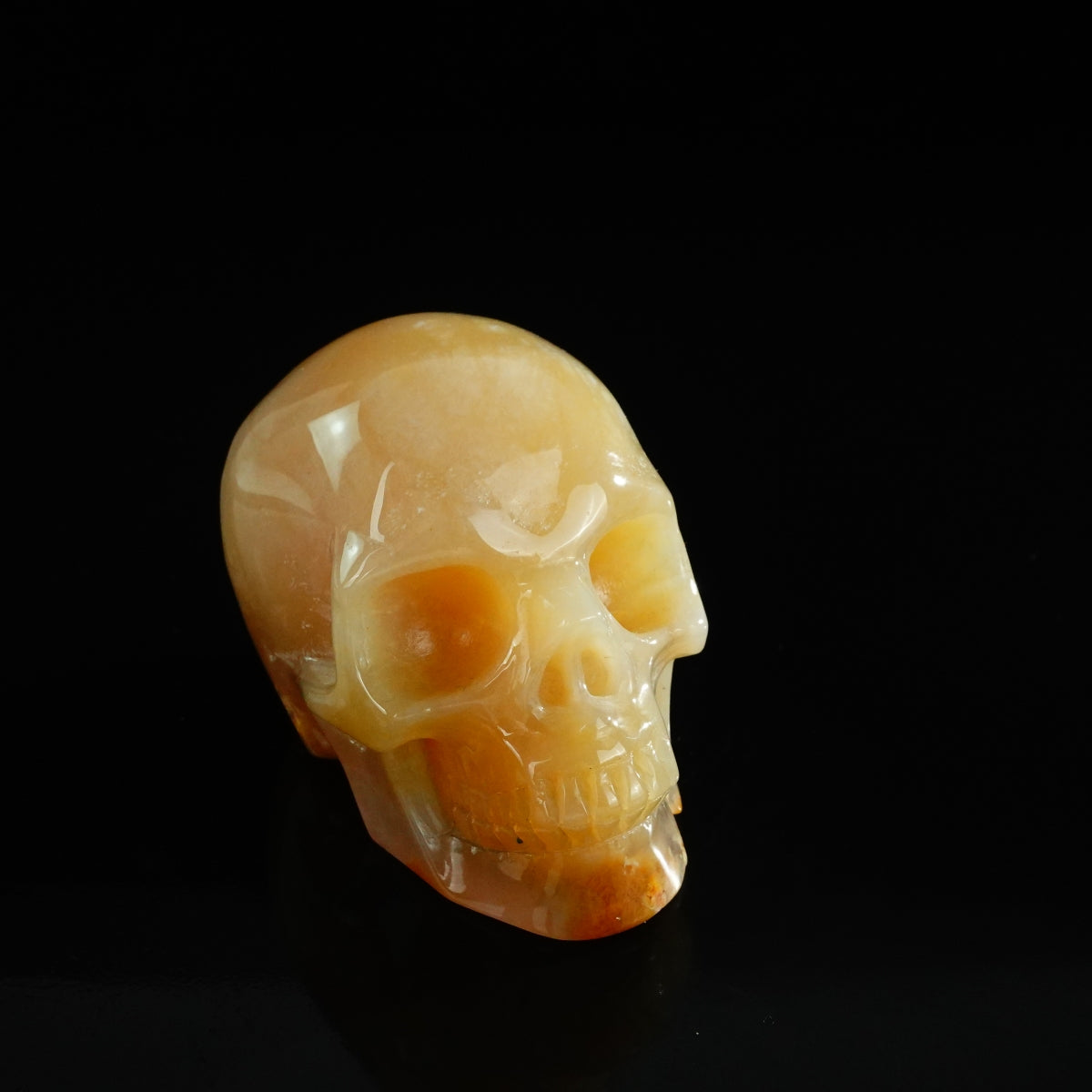 3.0" Chalcedony Jasper Crystal Skull Carving - Unique Piece #CJ07