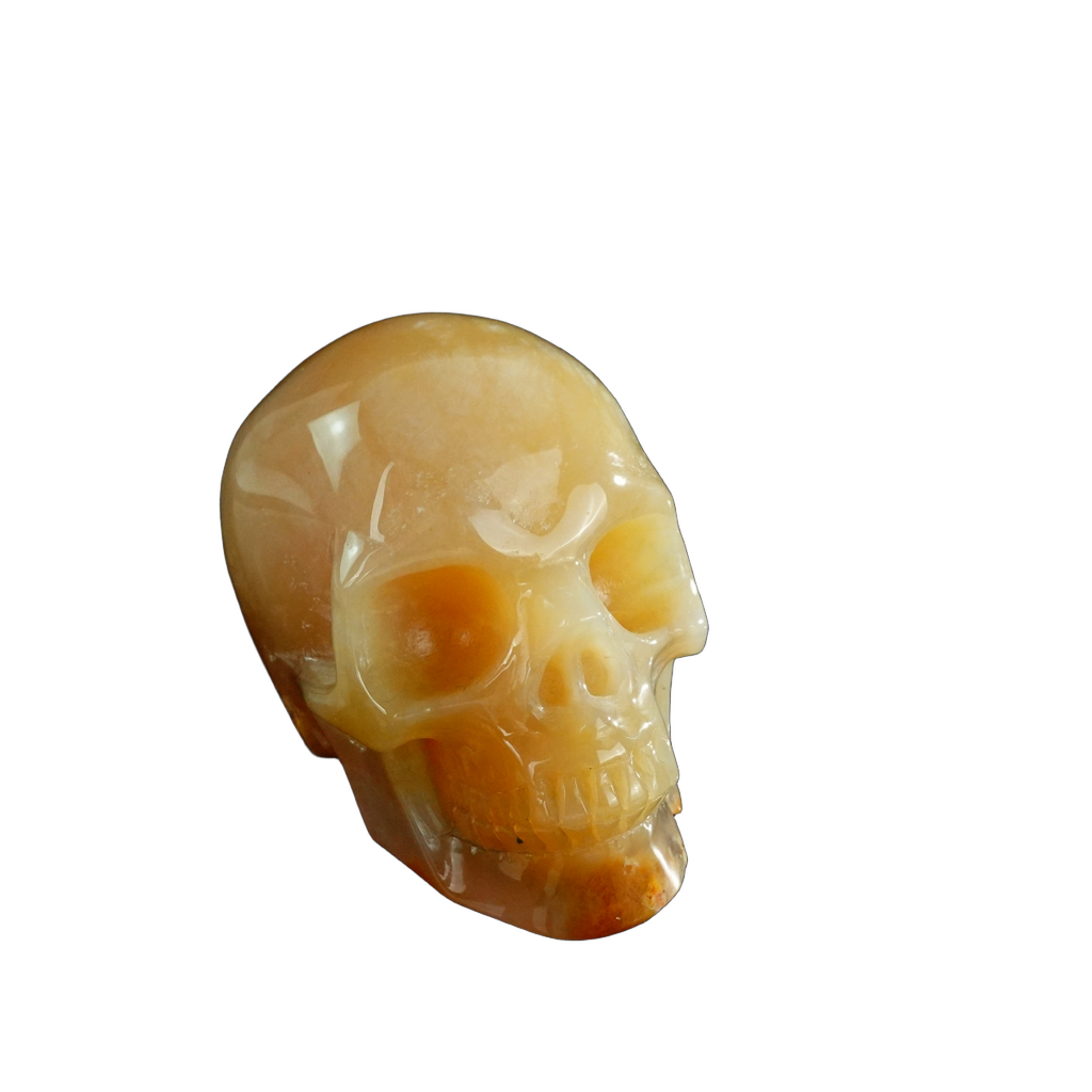 3.0" Chalcedony Jasper Crystal Skull Carving - Unique Piece #CJ07