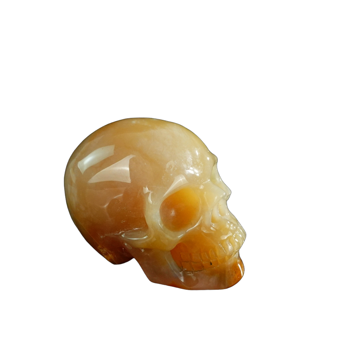 3.0" Chalcedony Jasper Crystal Skull Carving - Unique Piece #CJ07
