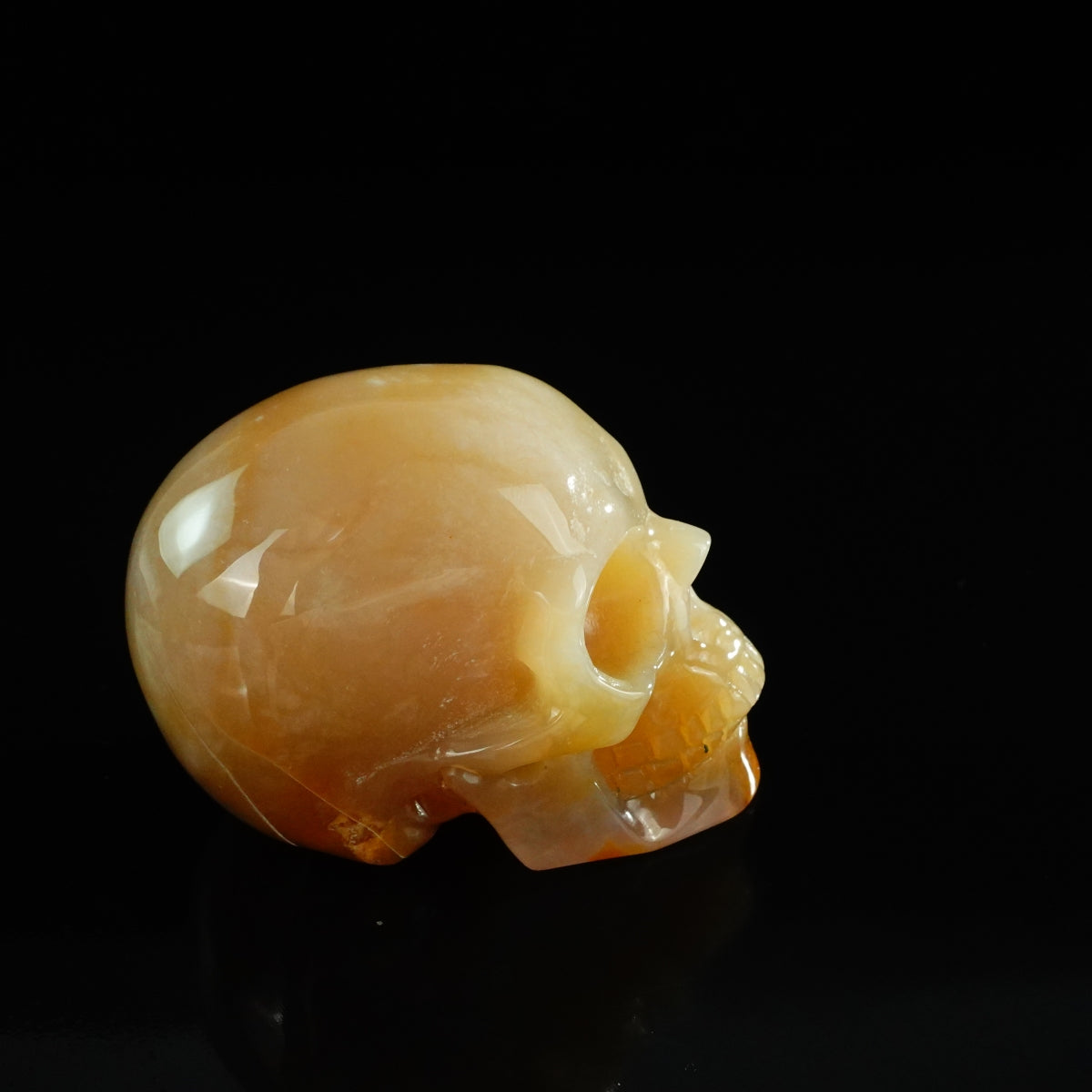 3.0" Chalcedony Jasper Crystal Skull Carving - Unique Piece #CJ07