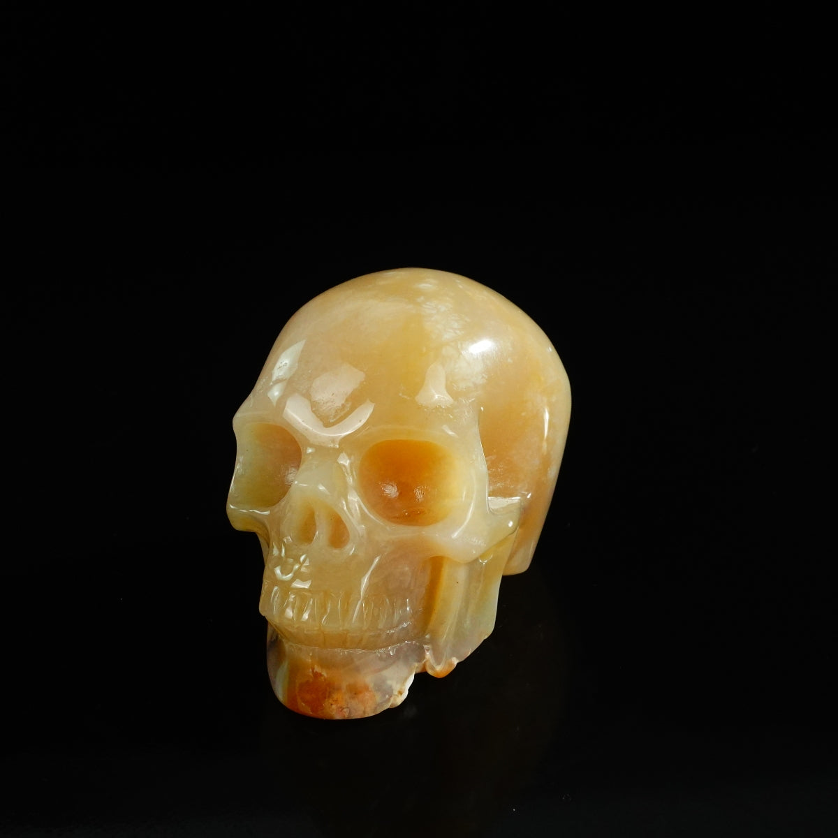 3.0" Chalcedony Jasper Crystal Skull Carving - Unique Piece #CJ07