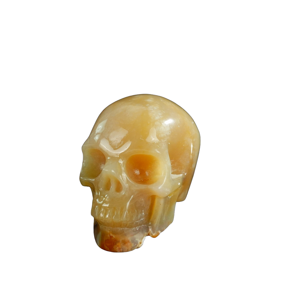 3.0" Chalcedony Jasper Crystal Skull Carving - Unique Piece #CJ07