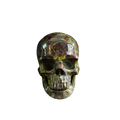 3.0" Dragon Blood Jasper Crystal Skull Carving - Unique Piece #DB02