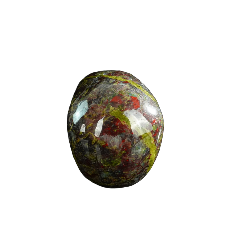 3.0" Dragon Blood Jasper Crystal Skull Carving - Unique Piece #DB02