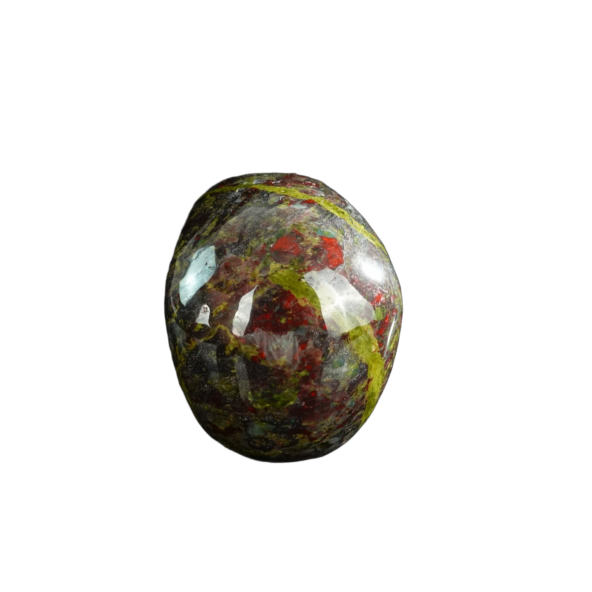 3.0" Dragon Blood Jasper Crystal Skull Carving - Unique Piece #DB02