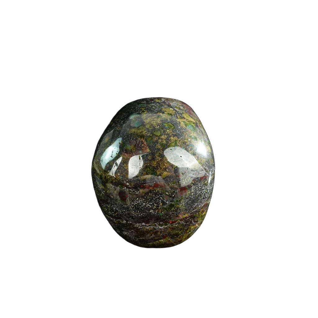 3.0" Dragon Blood Jasper Crystal Skull Carving - Unique Piece #DB05