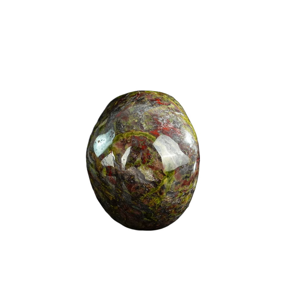 3.0" Dragon Blood Jasper Crystal Skull Carving - Unique Piece #DB06