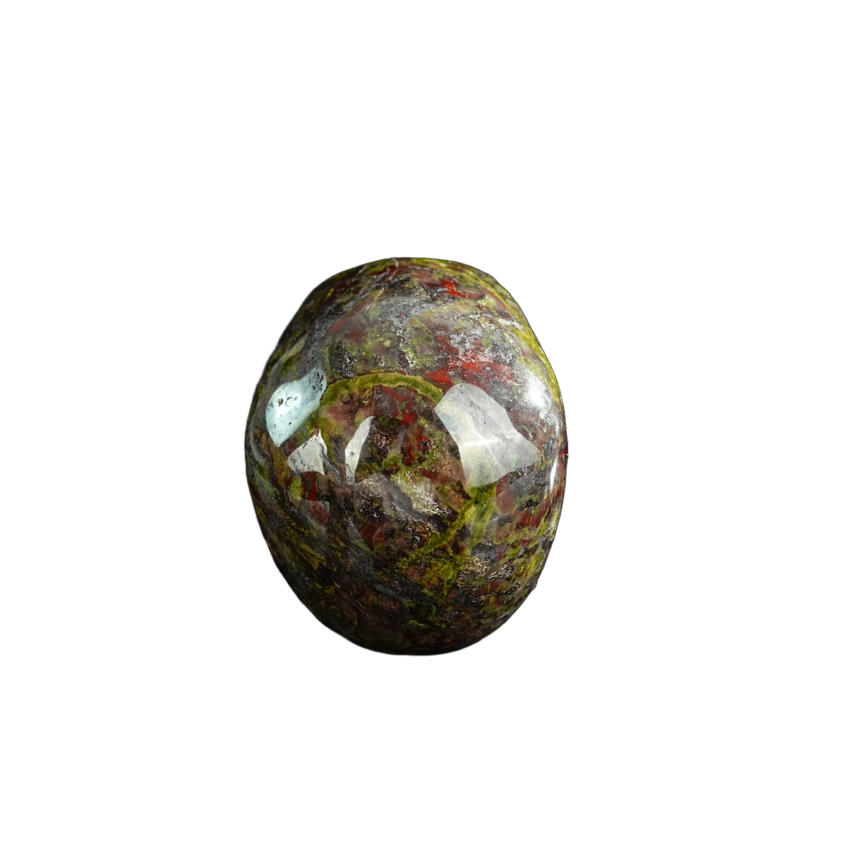 3.0" Dragon Blood Jasper Crystal Skull Carving - Unique Piece #DB06