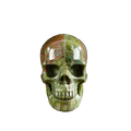 3.0" Dragon Blood Jasper Crystal Skull Carving - Unique Piece #DB10